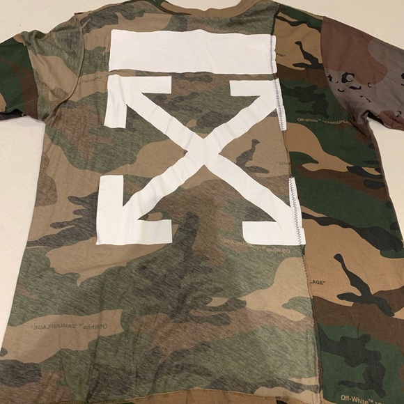 Off-White reconstructed camo t-shirt